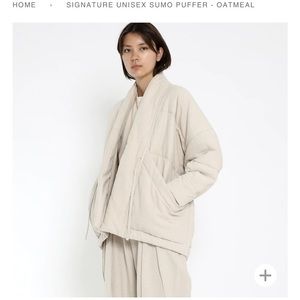 Unisex Sumo Jacket in Oatmeal. XS. 7115 by Szeki.